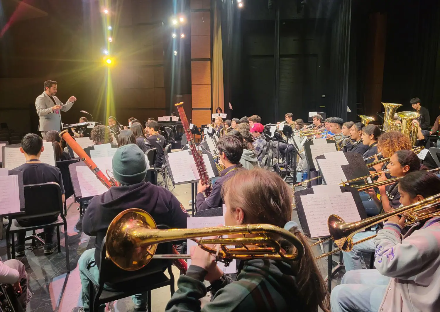 Bandapalooza 2025. Dr. Sixto Montesinos Jr. of Saint Mary’s College of California Conducts in the Graham Theater.