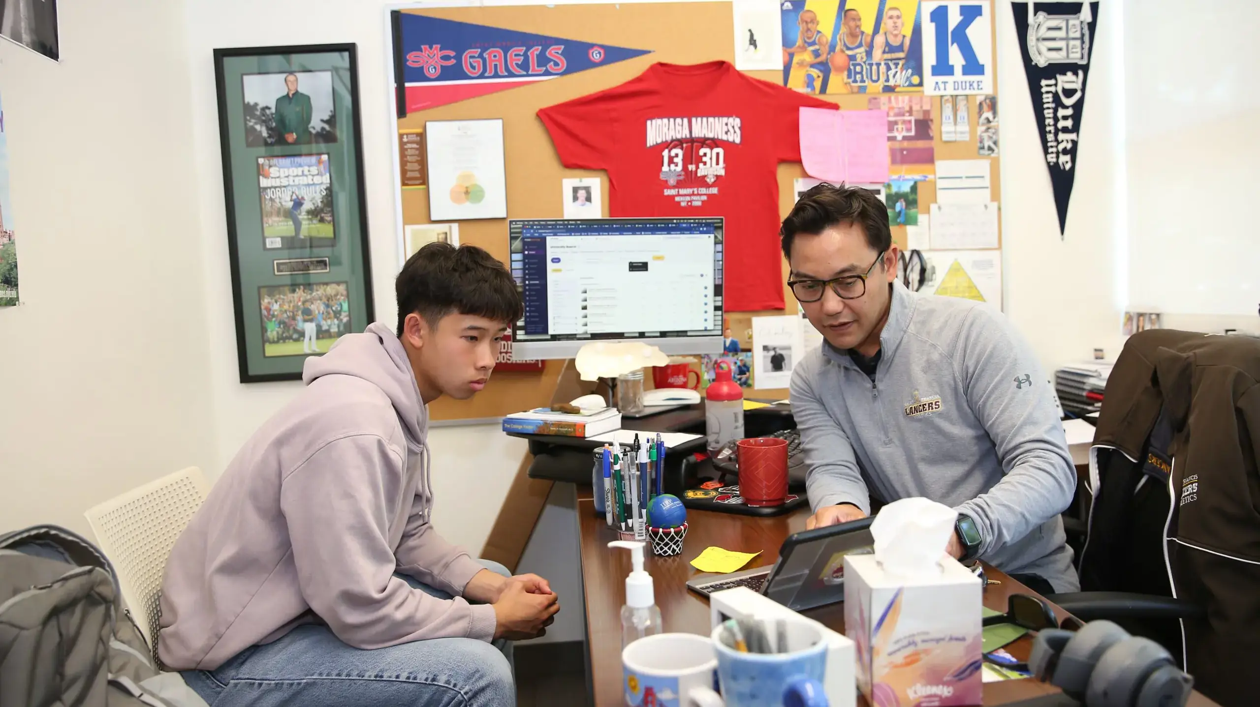 Counselor advises student