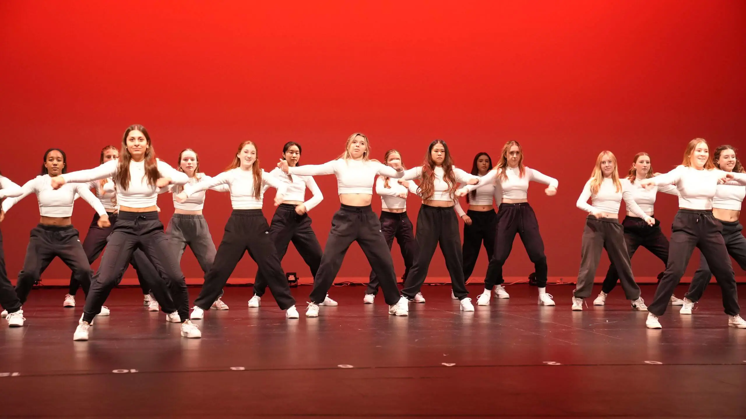 Dance 1 and 2 students performed a hip hop routine titled Ratata for the 2023-2024 Winter Dance Showcase. Choreographed by Yajaira Morales. 