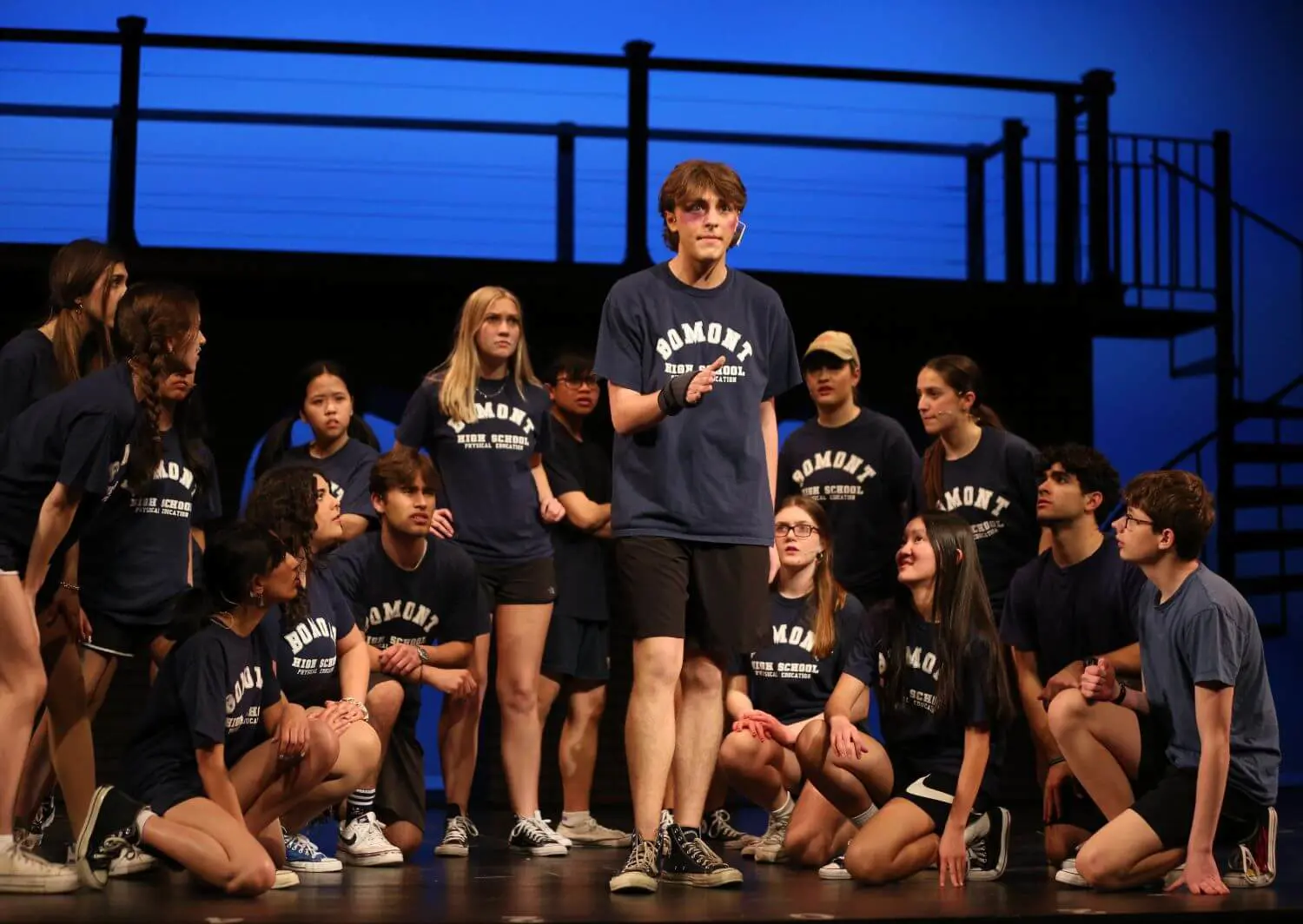 William Mangan ‘24 convinces his peers to stand up for what they believe in as Ren McCormack in Spring 2024’s Footloose. 