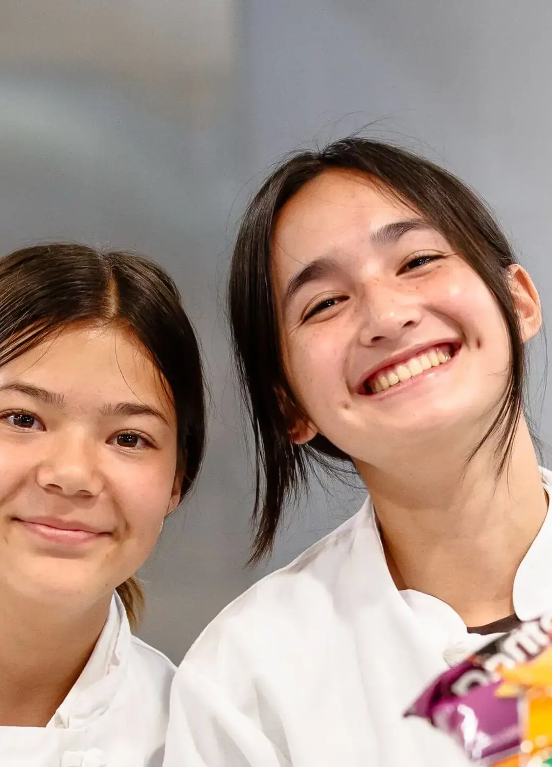 Hospitality students serving up food and smiles.