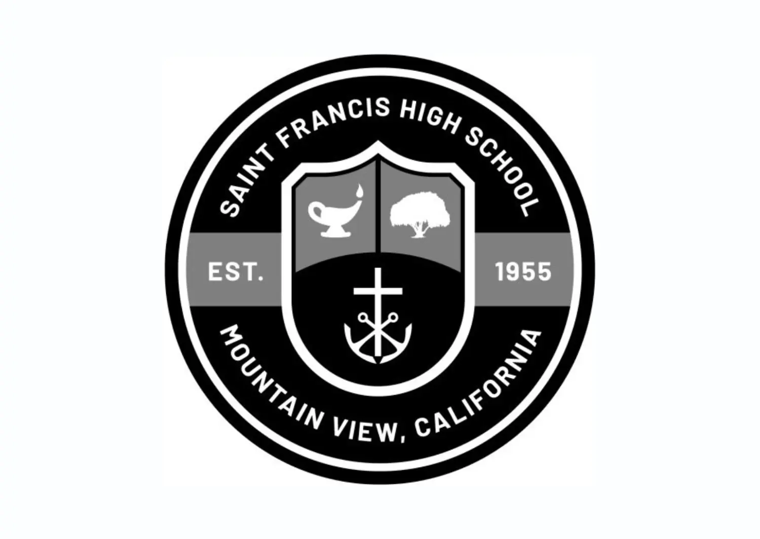 The school seal in grayscale on a white background.