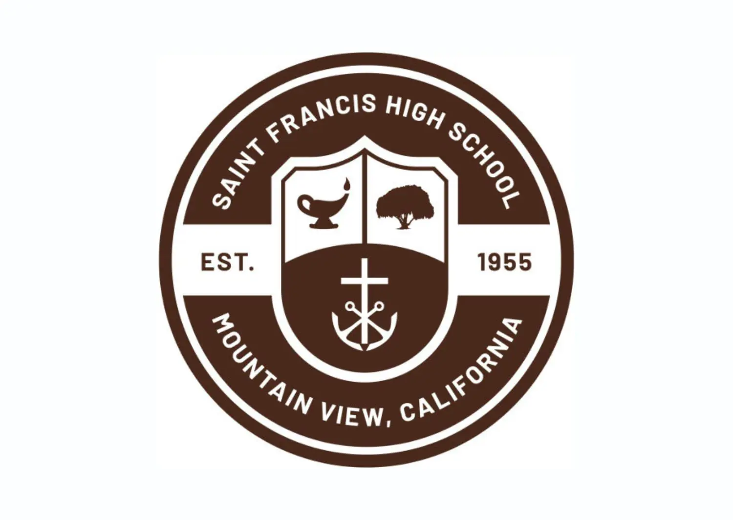 The school seal in a single color on a white background.