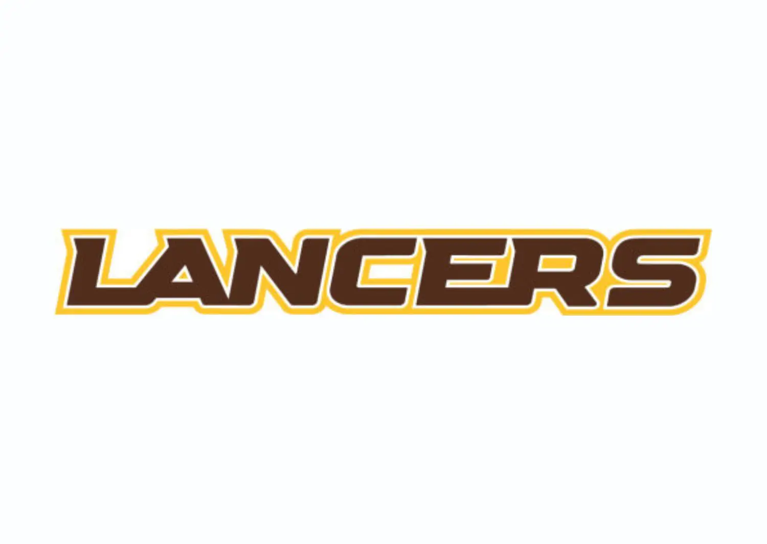 Lancers wordmark with sunlight and leather on a white background.
