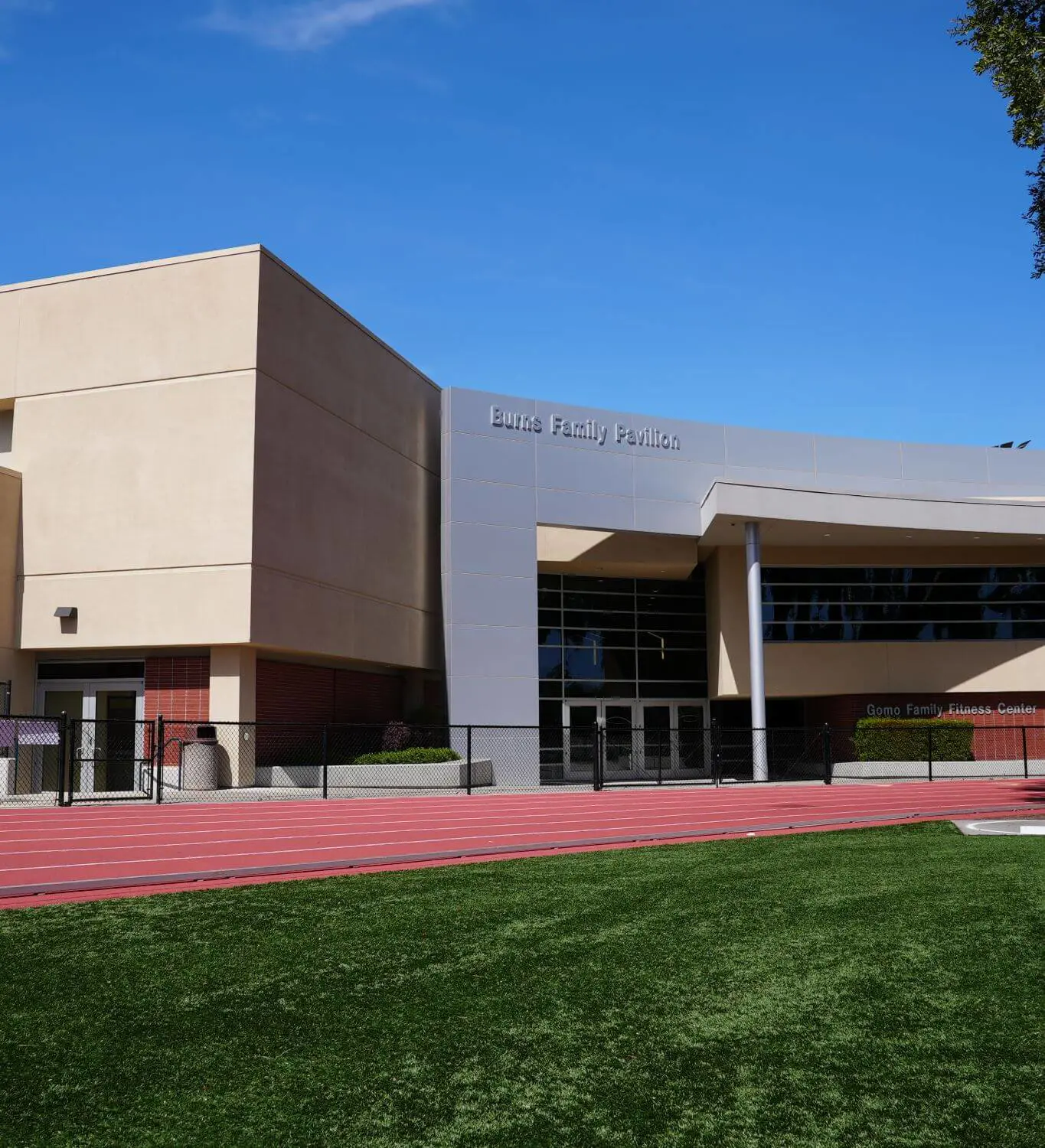 Facade and entrance to the Makley Event center from the west end of the football field.