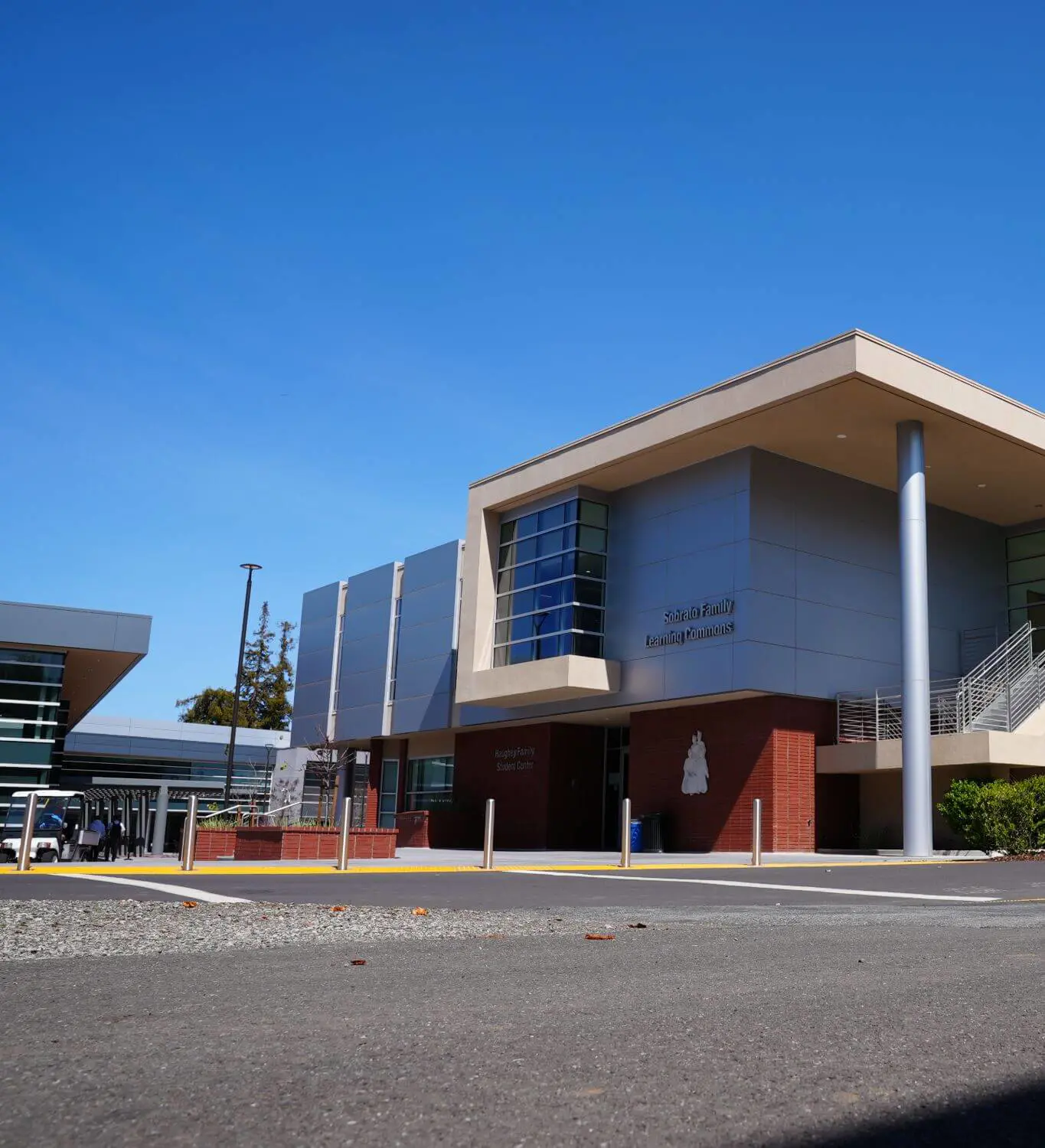 Exterior of the Sobrato Family Learning Commons.